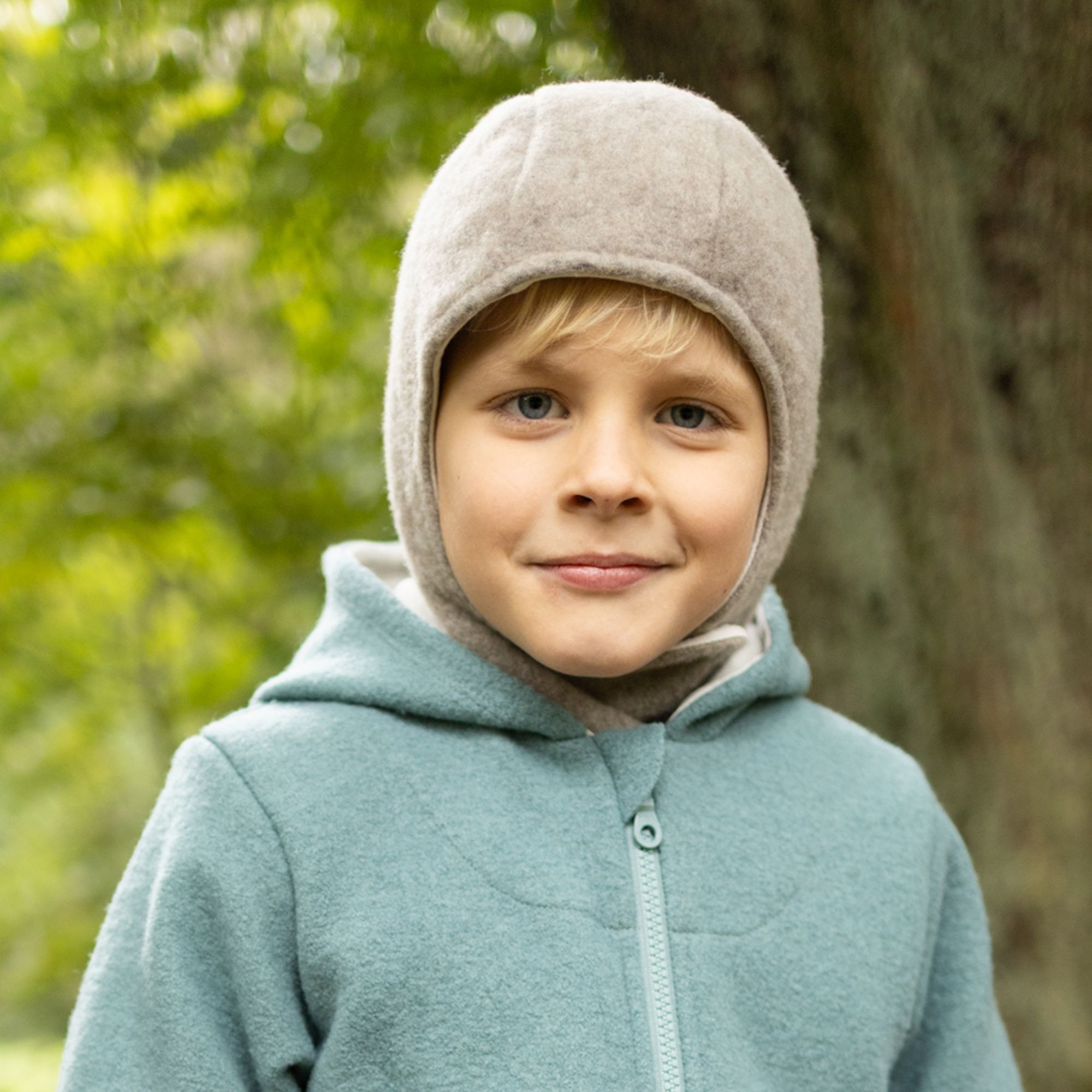 Schlupfhaube Wollfleece GOTS