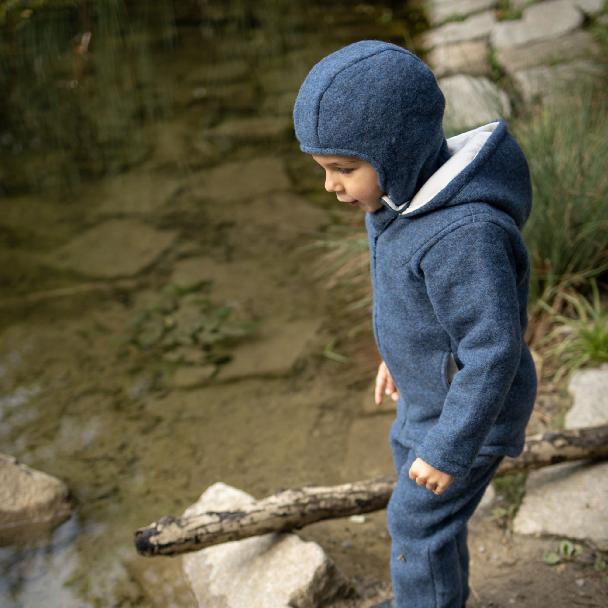 Schlupfhaube Wollfleece GOTS