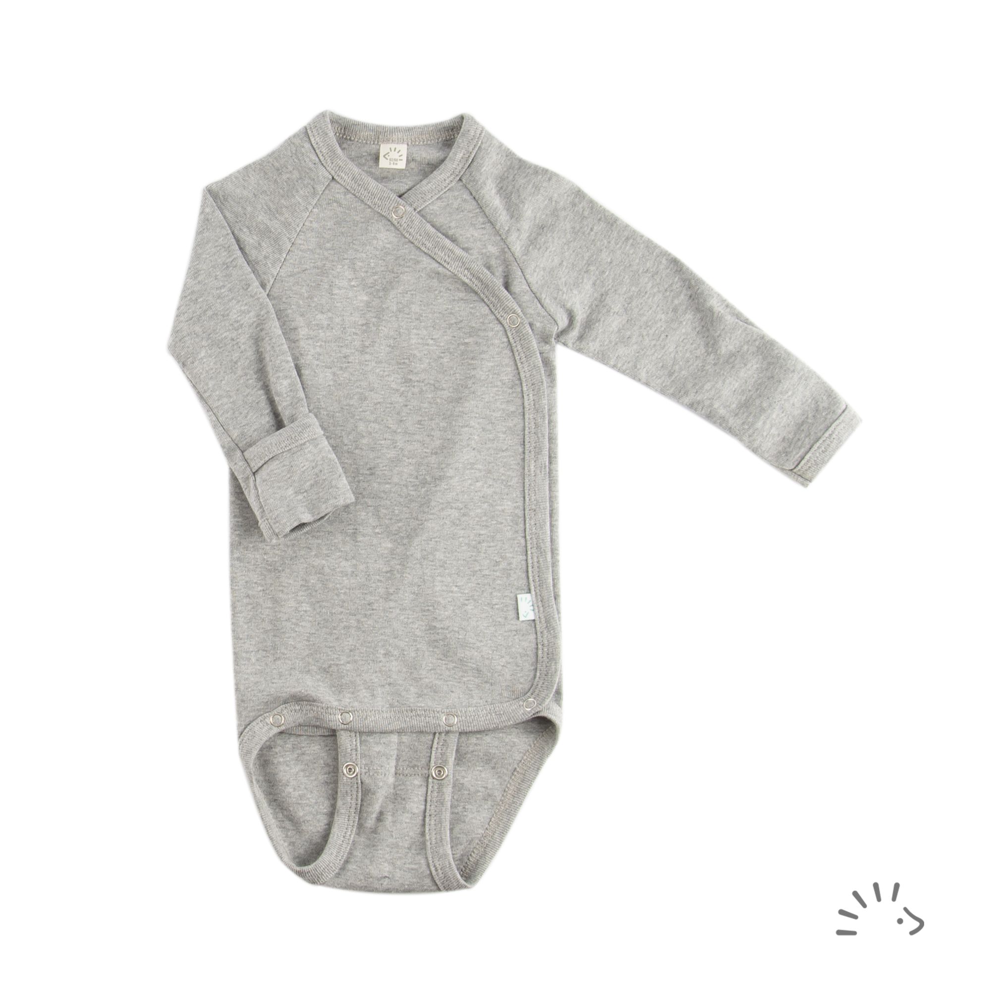 Wickelbody 1/1 Feinripp GOTS