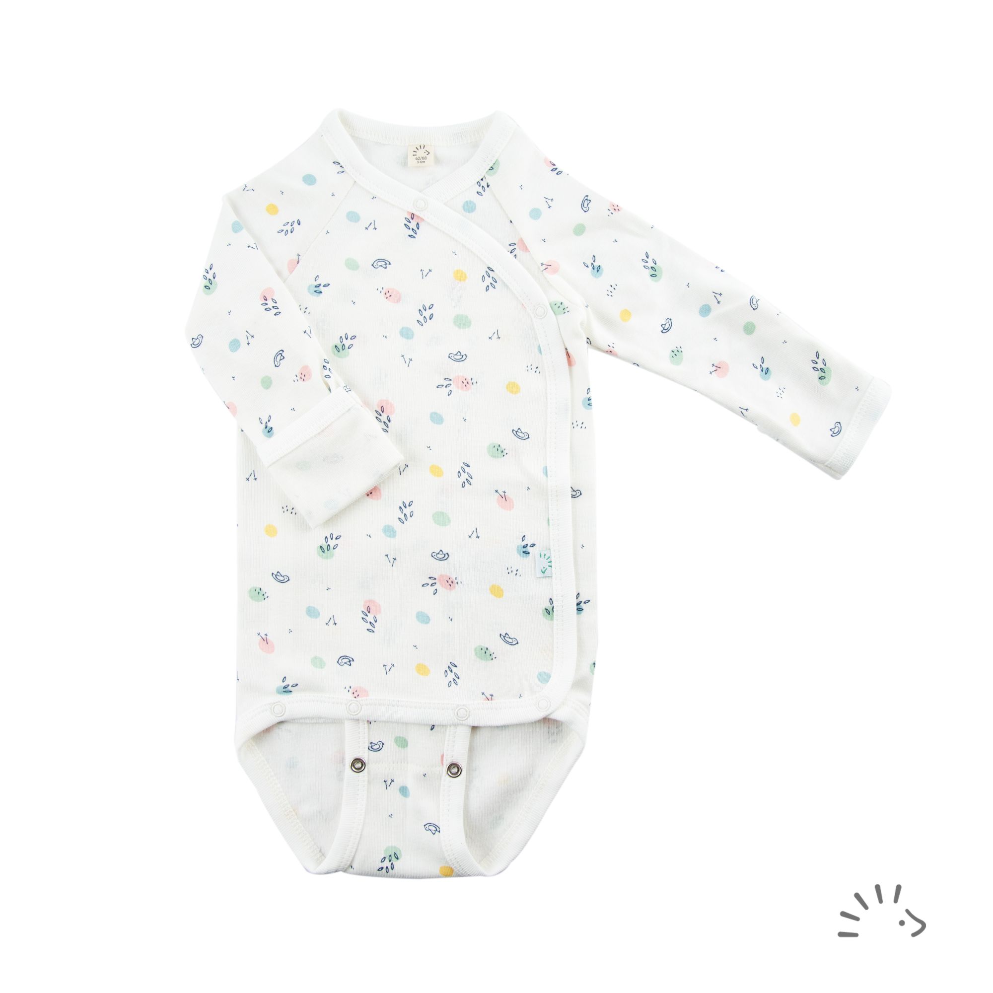 Wickelbody 1/1 Feinripp GOTS