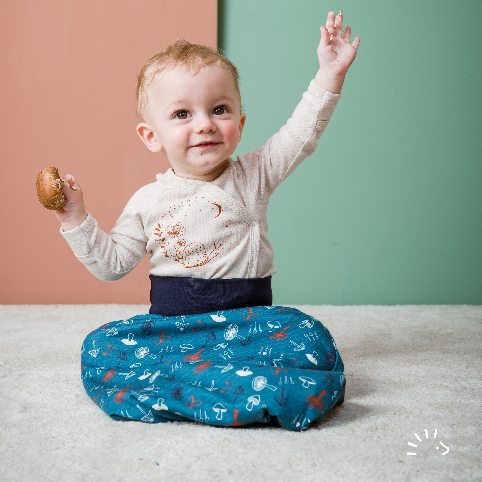 Wickelbody 1/1 Arm mit Kratzschutz Feinripp