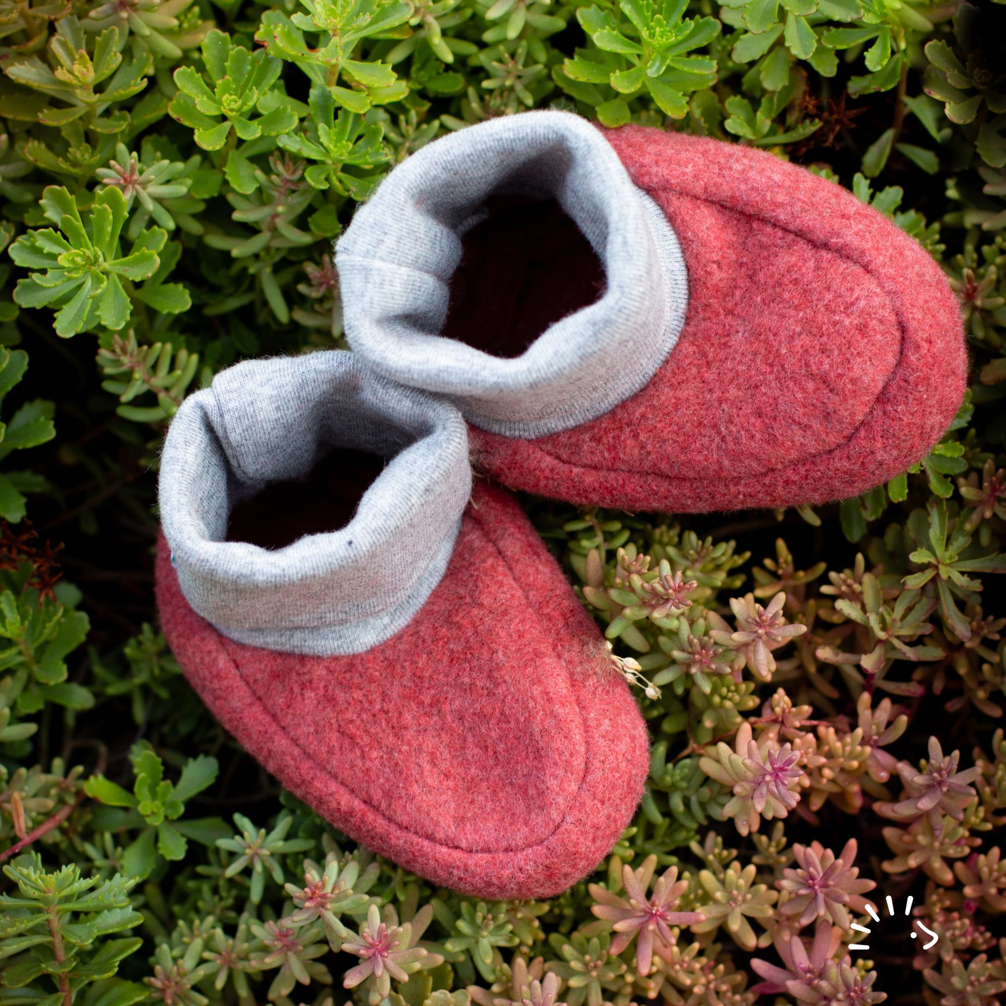 Babyschühchen Baumwollfleece GOTS