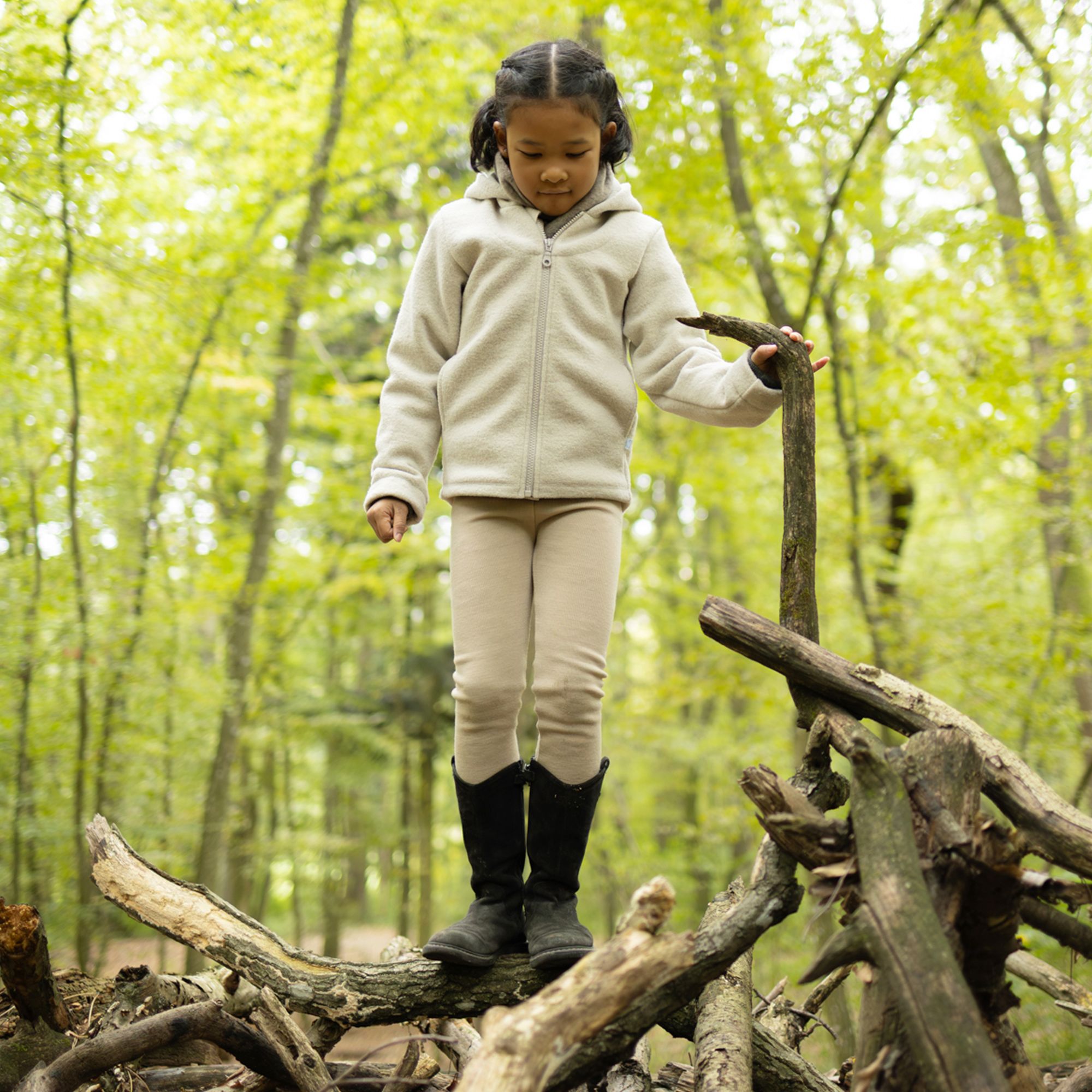 Jacke mit Kapuze Wollwalk