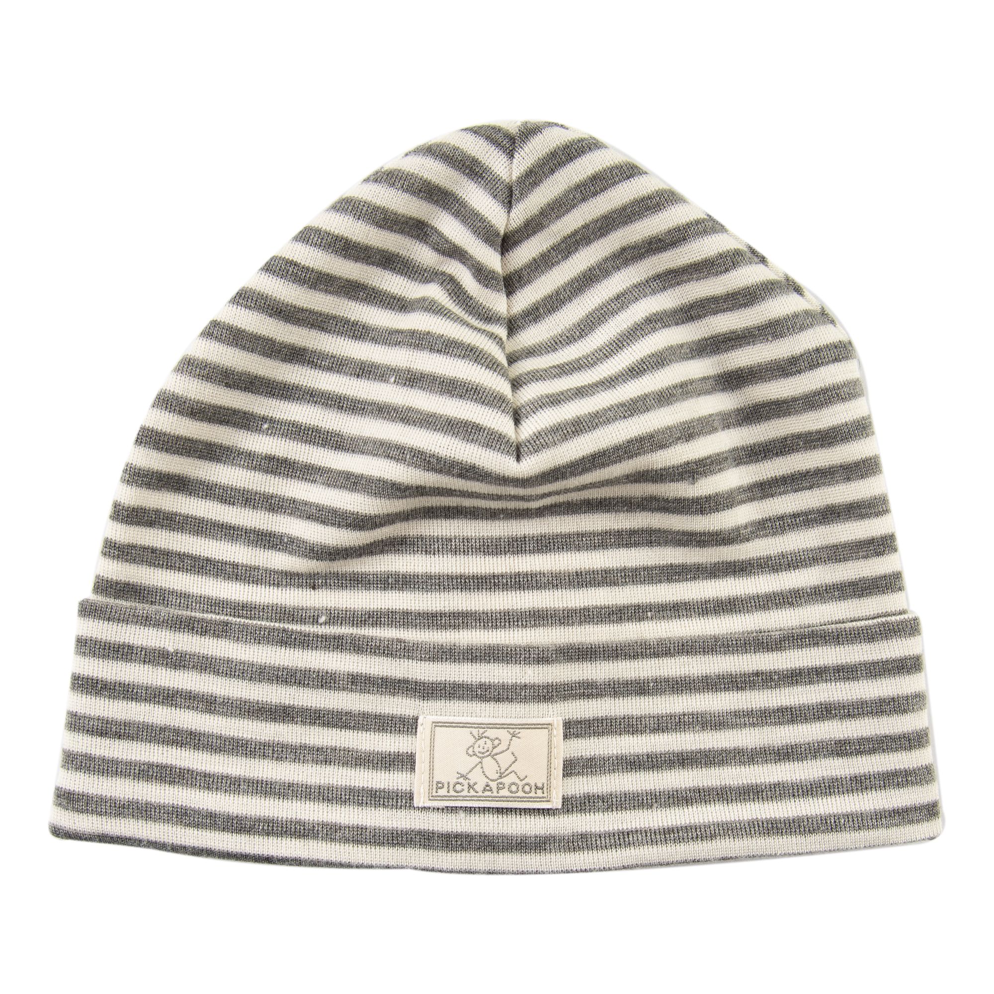 PICKAPOOH Haube Schlupper ringel Wo/Si