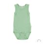 Ärmelloser Body aus Wolle-Seide