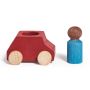 lubu Holzauto mit Figur