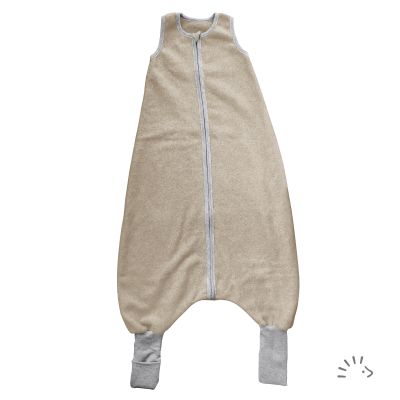 Schlafsack mit Beinen Baumwollfleece GOTS