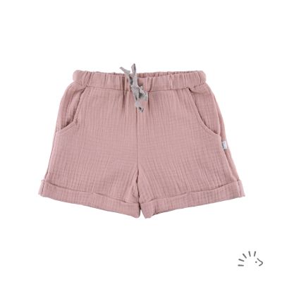 Shorts mit Umschlag Musselin GOTS