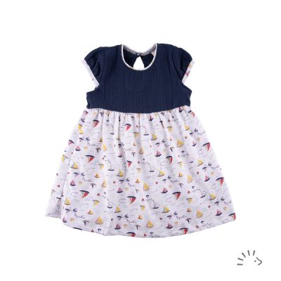 Kleid mit Puffärmel Single Jersey GOTS