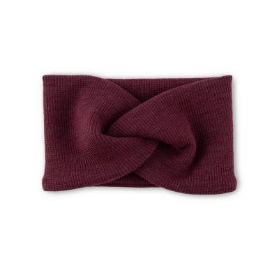 Stirnband mit Knoten Wollstrick GOTS