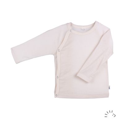 Wickelhemd 1/1 Arm Wolle/Seide Gots