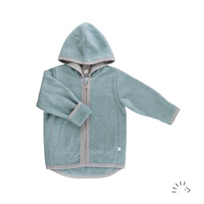 Jacke mit Kapuze Baumwollfleece GOTS