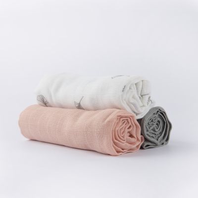 3x Mullwindel LIGHT kbA Baumwolle GOTS