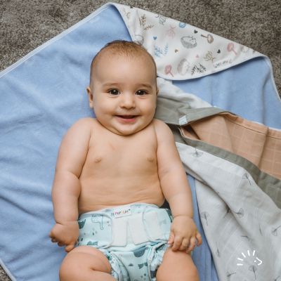 Wickeldecke 65x65cm Polyester/Frottee Soft