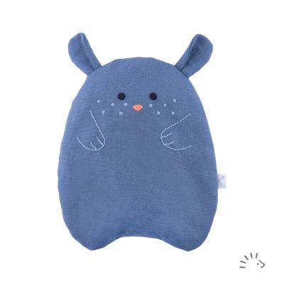 Kirschkernkissen "Hamster" Halbleinen