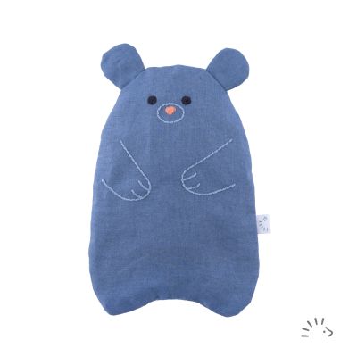 Kirschkernkissen "Bär" Halbleinen