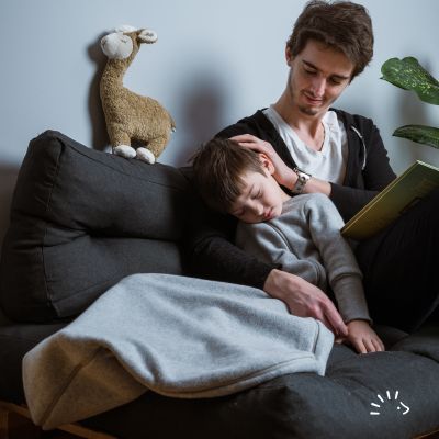 Schlafsack 1/1 Baumwollfleece