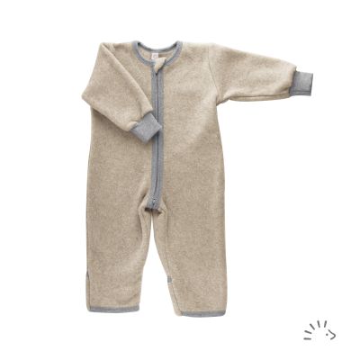 Schlafoverall Baumwollfleece GOTS