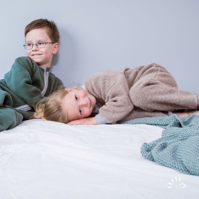 Schlafoverall Baumwollfleece