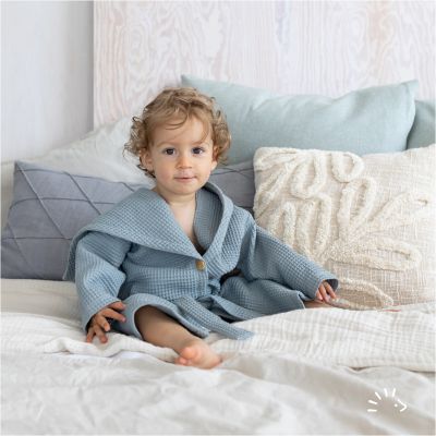 Bademantel Woven Waffle GOTS