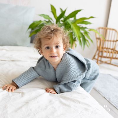 Bademantel Woven Waffle GOTS