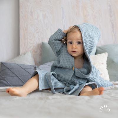 Bademantel Woven Waffle GOTS