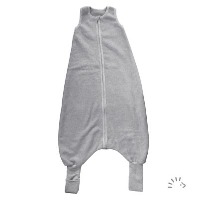 Schlafsack mit Füßen Baumwollfleece 1.5 TOG