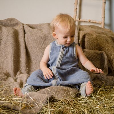 Schlafsack mit Beinen Musselin GOTS