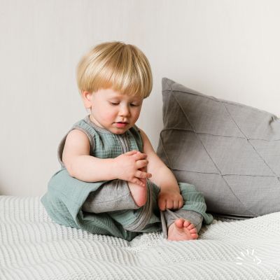 Schlafsack mit Beinen Musselin GOTS