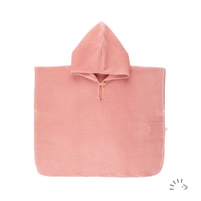 Poncho Waffel-Piqué