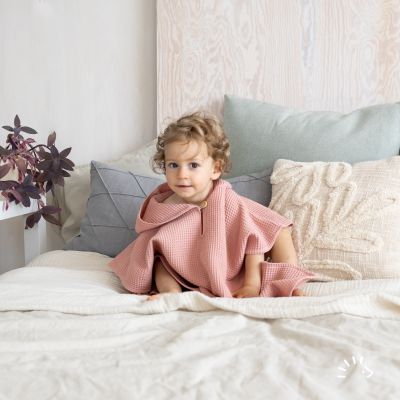 Poncho Woven Waffle GOTS