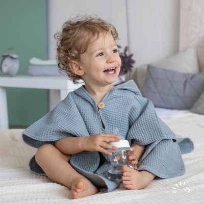 Poncho Woven Waffle GOTS