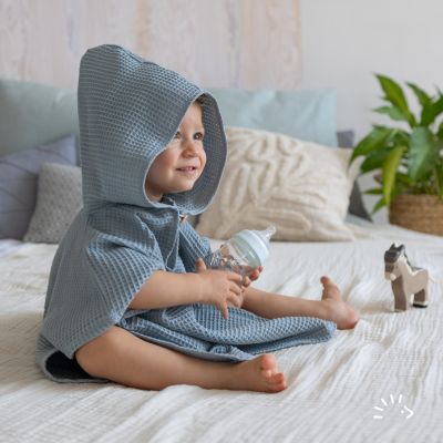 Poncho Woven Waffle GOTS