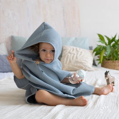 Poncho Woven Waffle GOTS