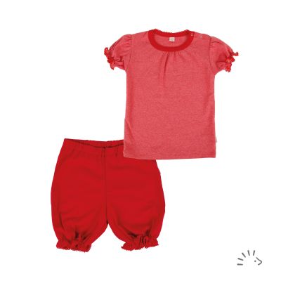 Pyjama 1/2 Arm Mädchen Feinripp