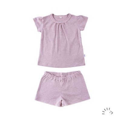 Pyjama kurz Feinripp GOTS