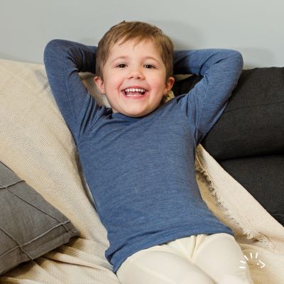 Unterhemd langarm Wolle-Seide GOTS