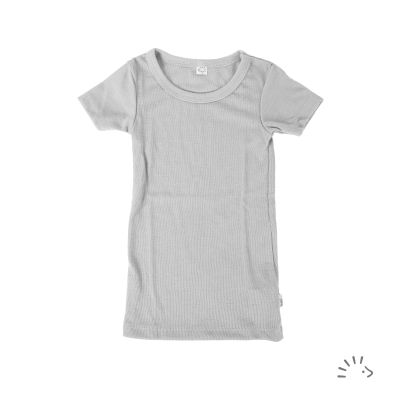 Kurzarm Unterhemd aus Wolle-Seide