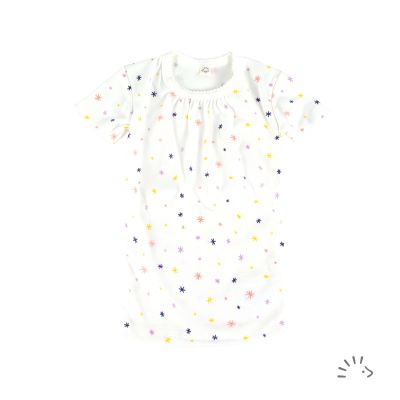 Kurzarm Unterhemd mit Zackenspitze