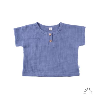 Kurzarmshirt Musselin GOTS