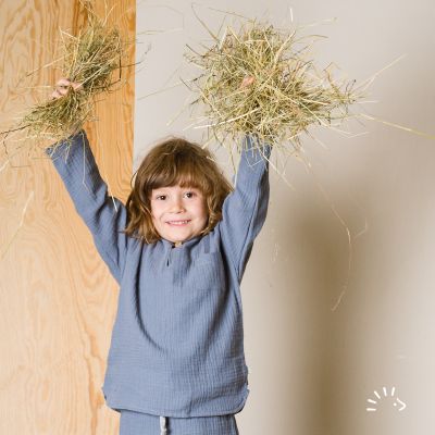 Langarmshirt Musselin GOTS