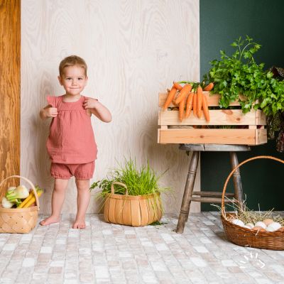 Shirt mit Rüschen Musselin GOTS