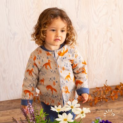 Gefütterte Wendejacke Interlock GOTS