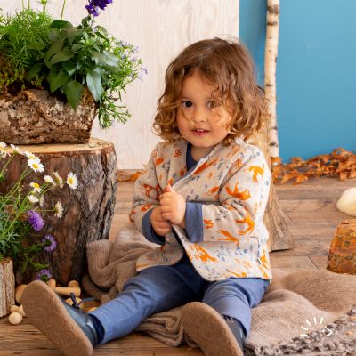 Gefütterte Wendejacke Interlock GOTS