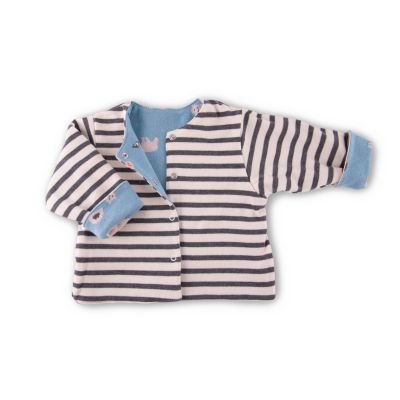 Gefütterte Wendejacke Jacquard GOTS