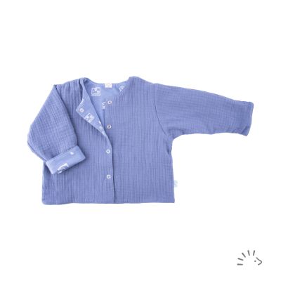 Gefütterte Wendejacke Musselin GOTS/Single Jersey