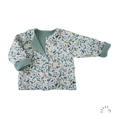Gefütterte Wendejacke Musselin GOTS/Single Jersey