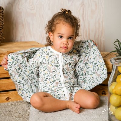 Gefütterte Wendejacke Musselin GOTS/Single Jersey