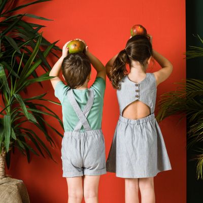 Latzhose Style LILU Twill GOTS