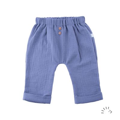 Hose mit Umschlag Musseline GOTS